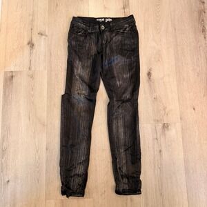 Distressed Poison Denim Jeans size 26